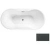 Vonia Besco Navia Glam Graphite, 150 x 80 cm, su chrome sifonu