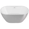 Vonia Besco Navia Glam Sidabrinis, 140 x 75 cm, su baltais dangteliais