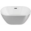 Vonia Besco Navia Glam Sidabrinis, 140 x 75 cm, su juodais dangteliais