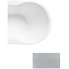 Vonia Besco Navia Glam Sidabrinis, 140 x 75 cm, su grafito spalvos dangteliais