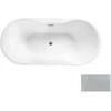 Vonia Besco Navia Glam Sidabrinis, 150 x 80 cm, su chrome sifonu