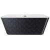 Vonia Besco Varya Glam Graphite, 150 x 75 cm, su chrome sifonu