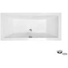 Vonia Besco Vera, 170 x 75 cm, be apdailos, su sifonu su pripildymu chrome