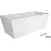 Vonia Besco Vera, 170 x 75 cm, su sifonu su persipylimu slim chrome