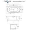 Vonia Besco Vica Glam 150 Graphite, su Graphite sifono dangteliais