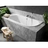 Vonia Besco Vica Slim+, 170 x 80 cm, su baltu sifonu