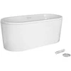 Vonia Besco Victoria, 160 x 75 cm, su sifonu su persipylimu slim chrome