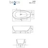 Vonia Besco Xara Ocean Breeze, 160 x 75 cm, su juodu dangteliu