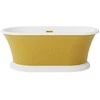 Vonia Besco Ziva Glam Gold, 160 x 75 cm, su sifonu su persipylimu slim auksinis