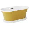 Vonia Besco Ziva Glam Gold, 160 x 75 cm, su sifonu su persipylimu slim juodas