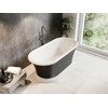 Vonia Besco Ziva Glam Graphite, 160 x 75 cm, su klik-klak gun metal valomu iš viršaus