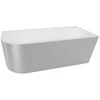 Vonia Besco Zoya Glam Sidabrinis, 150 x 75 cm, dešininė, su baltais dangteliais