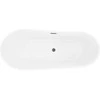 Vonia Mexen Dora, 150 x 75 cm, Baltas/Juodas + Brushed gun pilka persipylimas