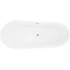Vonia Mexen Dora, 160 x 75 cm, Baltas + Brushed nickel persipylimas