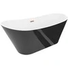 Vonia Mexen Dora, 170 x 75 cm, Baltas/Juodas + Brushed copper persipylimas