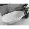 Vonia Mexen Eos, 150 x 75 cm, Baltas + Brushed nickel persipylimas