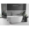 Vonia Mexen Eos, 150 x 75 cm, Baltas + Chrome persipylimas