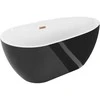 Vonia Mexen Eos, 150 x 75 cm, Baltas/Juodas + Brushed copper persipylimas