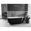 Vonia Mexen Eos, 150 x 75 cm, Baltas/Juodas + Brushed copper persipylimas