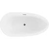 Vonia Mexen Eos, 150 x 75 cm, Baltas/Juodas + Brushed gun pilka persipylimas
