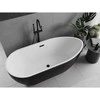 Vonia Mexen Eos, 150 x 75 cm, Baltas/Juodas + Juodas persipylimas