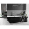 Vonia Mexen Eos, 150 x 75 cm, Baltas/Juodas + Chrome persipylimas