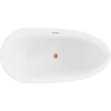 Vonia Mexen Eos, 150 x 75 cm, Baltas/Juodas + Brushed copper persipylimas