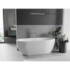 Vonia Mexen Eos, 170 x 75 cm, Baltas + Brushed nickel persipylimas