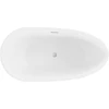 Vonia Mexen Eos, 170 x 75 cm, Baltas + Brushed nickel persipylimas