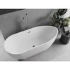 Vonia Mexen Eos, 170 x 75 cm, Baltas + Chrome persipylimas