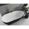 Vonia Mexen Eos, 170 x 75 cm, Baltas/Juodas + Gold persipylimas