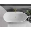 Vonia Mexen Eos, 170 x 75 cm, Baltas/Juodas + Gold persipylimas