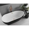 Vonia Mexen Eos, 170 x 75 cm, Baltas/Juodas + Brushed copper persipylimas