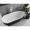Vonia Mexen Eos, 170 x 75 cm, Baltas/Juodas + Baltas persipylimas