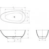 Vonia Mexen Glass Clear Transparent, 170 x 85 cm, su chromo dangteliu