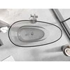 Vonia Mexen Glass Clear Transparent, 170 x 85 cm, su chromo dangteliu