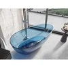Vonia Mexen Glass Denim Transparent, 170 x 85 cm, su chromo dangteliu