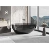 Vonia Mexen Glass Juodas Transparent, 160 x 80 cm, su chromo dangteliu - 58061608013
