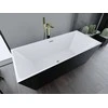 Vonia Mexen Lita su sifonu, 170 x 75 cm, Baltas/Juodas+Gold