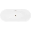 Vonia Mexen Lotos, 140 x 75 cm, Baltas + Brushed copper persipylimas