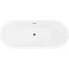 Vonia Mexen Lotos, 150 x 75 cm, Baltas + Brushed gun pilka persipylimas