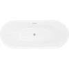 Vonia Mexen Lotos, 170 x 75 cm, Baltas/Juodas + Brushed nickel persipylimas
