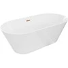 Vonia Mexen Luna Slim, 170 x 75 cm, Baltas + Brushed copper persipylimas