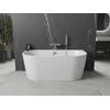Vonia Mexen Oval, 150x75 cm, Baltas+Chrome