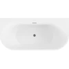 Vonia Mexen Oval+, 170 x 80 cm, Baltas + Gun metal persipylimas