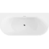 Vonia Mexen Oval+, 170 x 80 cm, Baltas + Chrome persipylimas