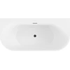 Vonia Mexen Oval+, 170 x 80 cm, Baltas + Juodas persipylimas