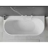 Vonia Mexen Oval+, 170 x 80 cm, Baltas + Baltas persipylimas
