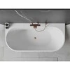 Vonia Mexen Oval+, 170 x 80 cm, Baltas + Brushed copper persipylimas