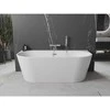 Vonia Mexen Oval+, 170 x 80 cm, Baltas + Chrome persipylimas